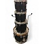 Used Yamaha 4 Piece DP Black Drum Kit Black
