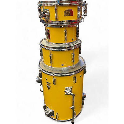 Used Yamaha 4 Piece Hip Gig Rick Marotta Yellow Drum Kit