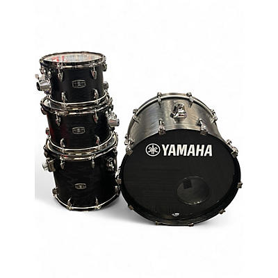 Used Yamaha 4 Piece Live Custom Black Drum Kit