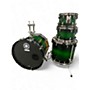 Used Yamaha 4 Piece Live Custom Emerald Green Drum Kit Emerald Green