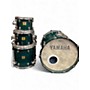 Used Yamaha 4 Piece OAK CUSTOM GOLD BADGE MIJ Emerald Green Drum Kit Emerald Green