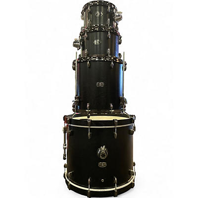 Used Yamaha 4 Piece Oak Custom Black Drum Kit