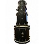 Used Yamaha 4 Piece Oak Custom Black Drum Kit Black