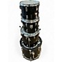 Used Yamaha 4 Piece POWER V BLACK Drum Kit BLACK