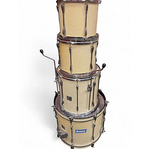 Used Yamaha 4 Piece Power Special Antique White Drum Kit Antique White