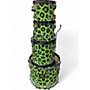 Used Yamaha 4 Piece Power V Green Leapord Drum Kit Green Leapord