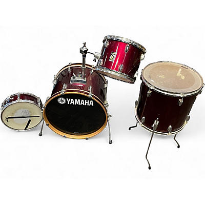 Used Yamaha 4 Piece Rydeen 4 Piece Candy Apple Red Drum Kit