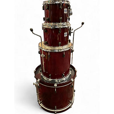 Used Yamaha 4 Piece STAGE CUSTOM ADVANTAGE NOUVEAU CRANBERRY RED Drum Kit