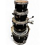 Used Yamaha 4 Piece STAGE CUSTOM BIRCH BLACK Drum Kit BLACK