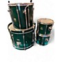 Used Yamaha 4 Piece STAGE CUSTOM Green Drum Kit Green