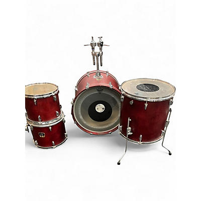 Used Yamaha 4 Piece STAGE CUSTOM STANDARD RED Drum Kit