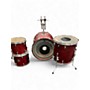 Used Yamaha 4 Piece STAGE CUSTOM STANDARD RED Drum Kit RED