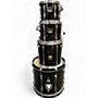 Used Yamaha 4 Piece Stage Custom Advantage Black Drum Kit Black