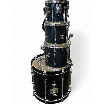 Used Yamaha 4 Piece Stage Custom Advantage Black Drum Kit