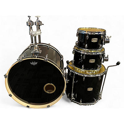 Used Yamaha 4 Piece Stage Custom Black Drum Kit
