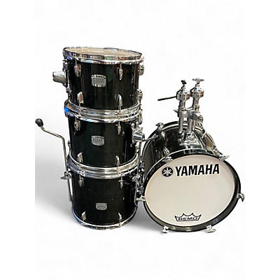 Used Yamaha 4 Piece Stage Custom Black Drum Kit