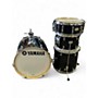 Used Yamaha 4 Piece Stage Custom Black Drum Kit Black