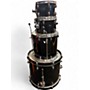 Used Yamaha 4 Piece Stage Custom Black Drum Kit Black