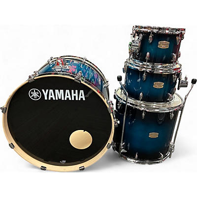 Used Yamaha 4 Piece Stage Custom Blue Burst Drum Kit