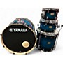 Used Yamaha 4 Piece Stage Custom Blue Burst Drum Kit Blue Burst