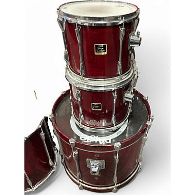 Used Yamaha 4 Piece Stage Custom CRANBERRY Drum Kit