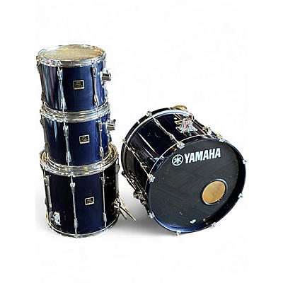 Used Yamaha 4 Piece Stage Custom Dark Blue Lacquer Drum Kit