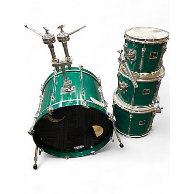 Used Yamaha 4 Piece Stage Custom Emerald Green Drum Kit