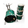 Used Yamaha 4 Piece Stage Custom Emerald Green Drum Kit Emerald Green