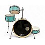 Used Yamaha 4 Piece Stage Custom Hip 4-Piece Shell Pack Matte Surf Green Drum Kit Matte Surf Green