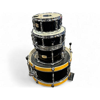 Used Yamaha 4 Piece Stage Custom Hip Raven Black Drum Kit