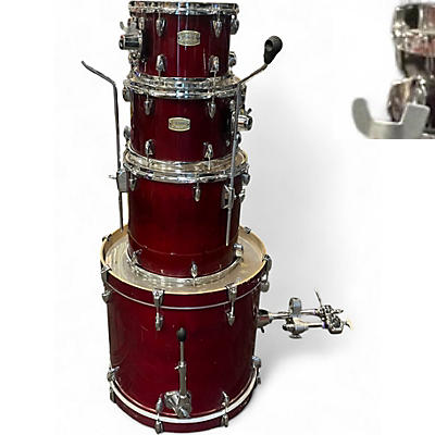 Used Yamaha 4 Piece Stage Custom KIT Red Drum Kit