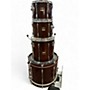 Used Yamaha 4 Piece Stage Custom Maroon Drum Kit Maroon