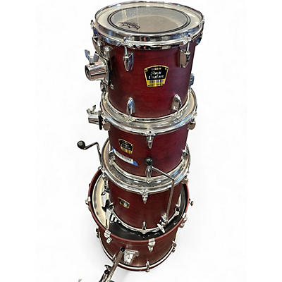 Used Yamaha 4 Piece Stage Custom Maroon Drum Kit
