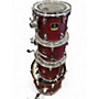 Used Yamaha 4 Piece Stage Custom Maroon Drum Kit Maroon