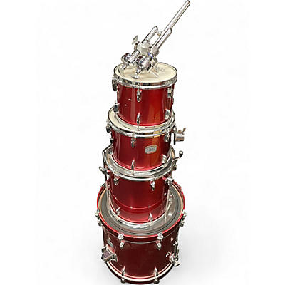 Used Yamaha 4 Piece Stage Custom RED Drum Kit