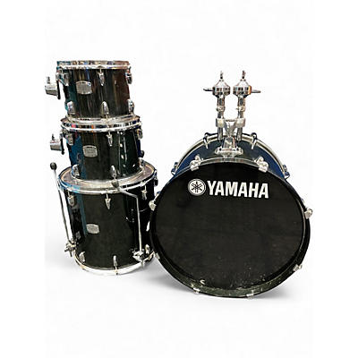 Used Yamaha 4 Piece Stage Custom Trans Dark Green Drum Kit