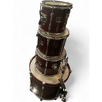 Used Yamaha 4 Piece Stage Custom Wine Red Drum Kit