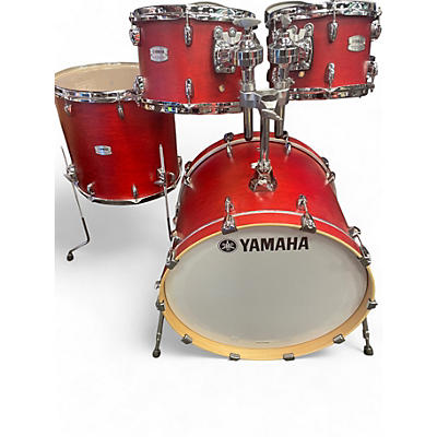 Yamaha Used Yamaha 4 Piece Tour Custom Candy Apple Satin Drum Kit