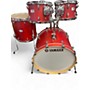 Used Yamaha Used Yamaha 4 Piece Tour Custom Candy Apple Satin Drum Kit Candy Apple Satin