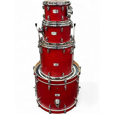 Used Yamaha 4 Piece Tour Custom Candy Apple Satin Drum Kit