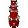 Used Yamaha 4 Piece Tour Custom Candy Apple Satin Drum Kit Candy Apple Satin