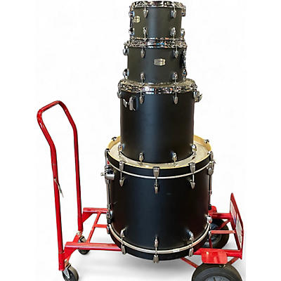 Used Yamaha 4 Piece Tour Custom Licorice Satin Drum Kit