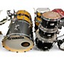 Used Yamaha 4 Piece Tour Custom Licorice Satin Drum Kit Licorice Satin