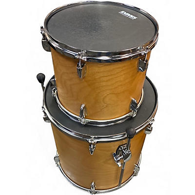 Used Yamaha 4 Piece stage custom drum kit Antique Gold Drum Kit