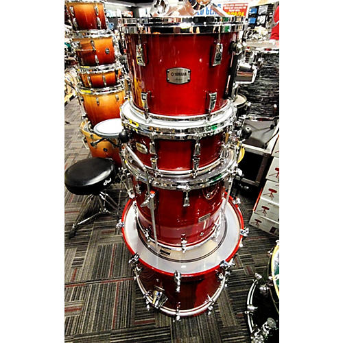 Yamaha Used Yamaha 4 piece Absolute Hybrid Maple RED AUTUMN Drum Kit RED AUTUMN