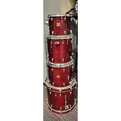 Used Yamaha 4 piece MAPLE CUSTOM ABSOLUTE Black Cherry Drum Kit