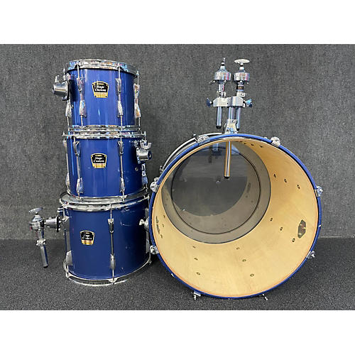 Yamaha Used Yamaha 4 piece STAGE CUSTOM ADVANTAGE BLUE SPARKLE Drum Kit BLUE SPARKLE