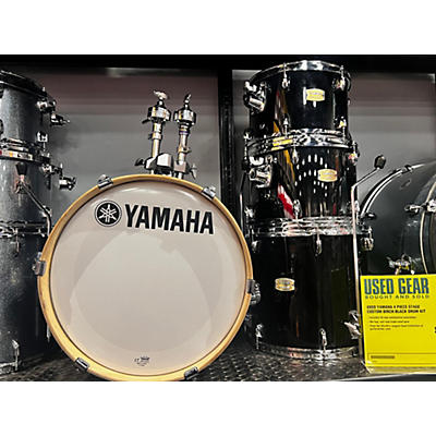 Yamaha Used Yamaha 4 piece Stage Custom BIRCH Black Drum Kit