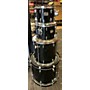 Used Yamaha Used Yamaha 4 piece Stage Custom Black Drum Kit Black