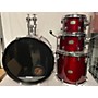 Used Yamaha Used Yamaha 4 piece Stage Custom Cranberry Red Drum Kit Cranberry red